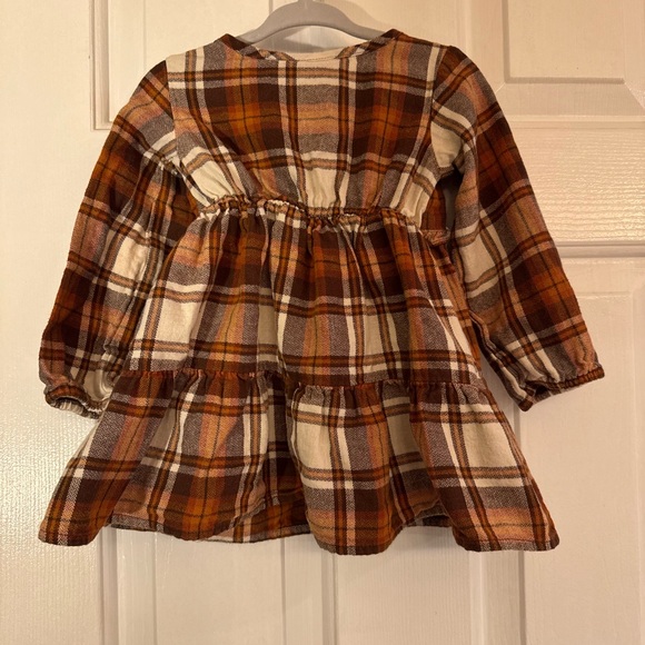 The Children’s Place Long Sleeve Plaid Dress / 18-24 months - Picture 2 of 5